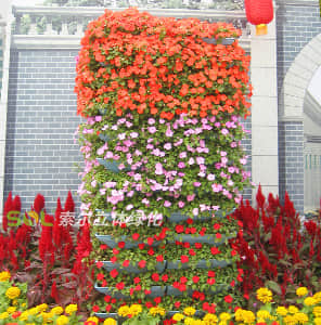 花盆式组合花柱-方柱形