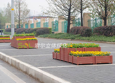 重庆花博会组合花箱景观提升