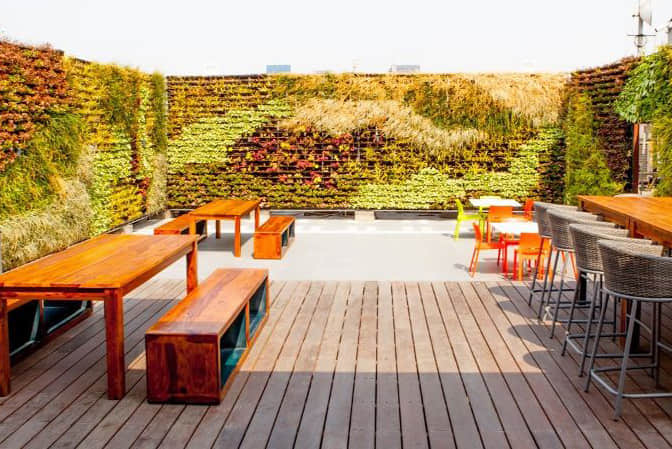 建筑绿化及景观提升屋顶植物墙