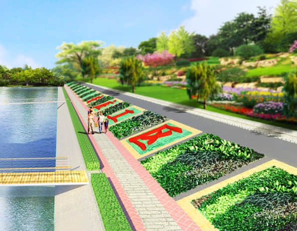 河堤绿化解决方案展示