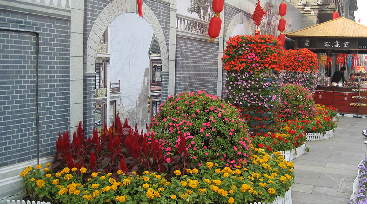 北京前门步行街国庆景观提升