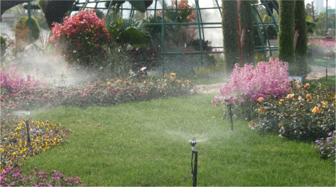 立体花坛灌溉养护
